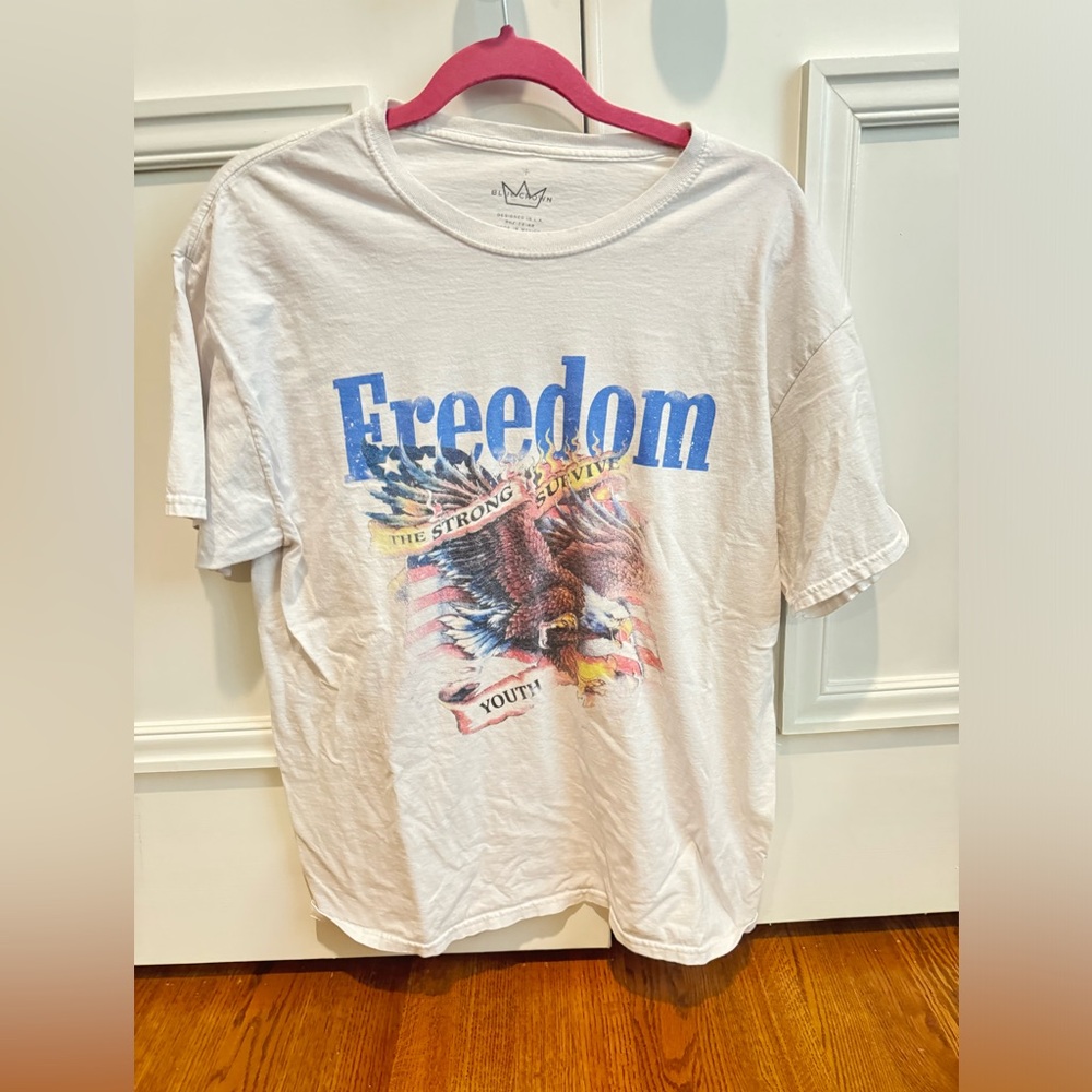 Freedom Graphic White T-Shirt